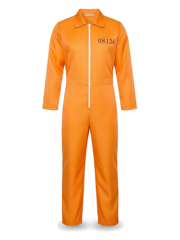 Mens Overall Orange Prison Jumpsuit