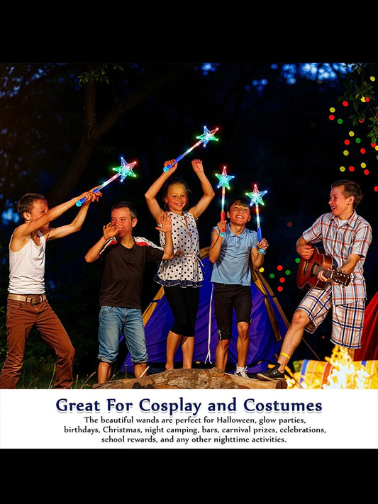 Multicolour Star Shape Light Up Wand 