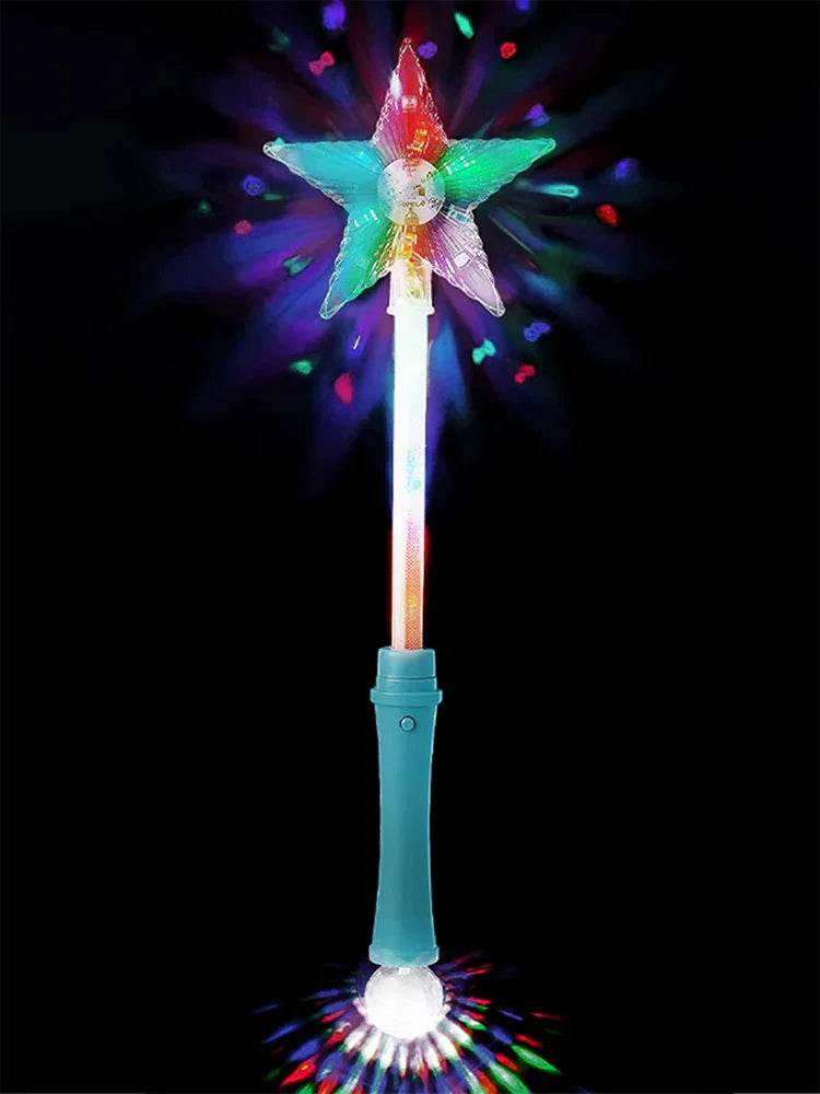 Multicolour Star Shape Light Up Wand - thefancydress.co.uk