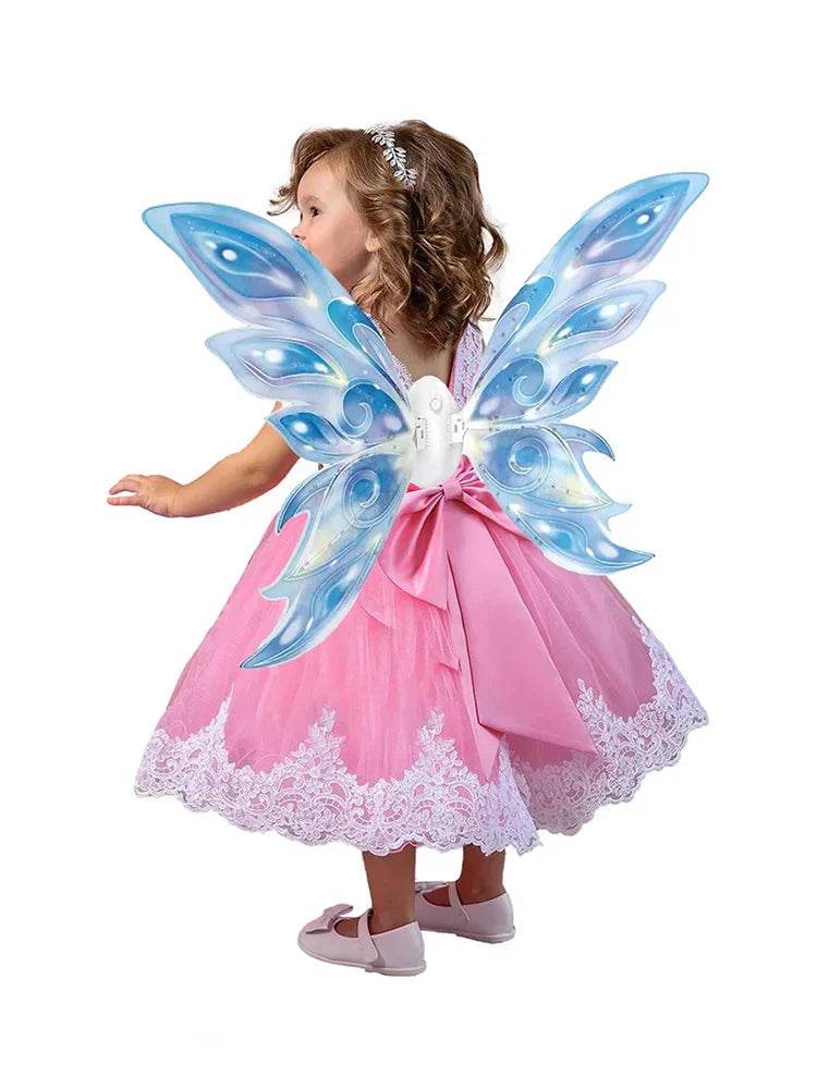 Musical Lightup Moving Butterfly Fairy Wings - thefancydress.co.uk