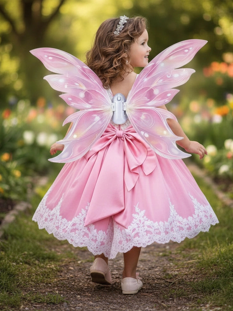 green emerald velvet dress Girls Summer Dresses | Butterfly Wing Smocked Dress main image 1