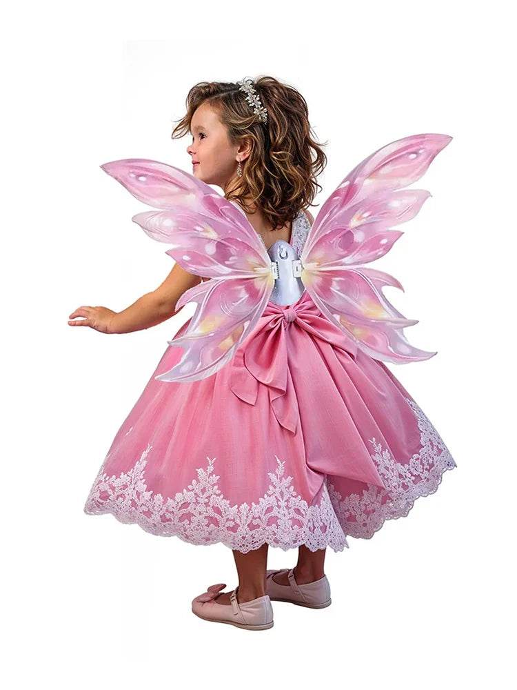 Musical Lightup Moving Butterfly Fairy Wings - thefancydress.co.uk