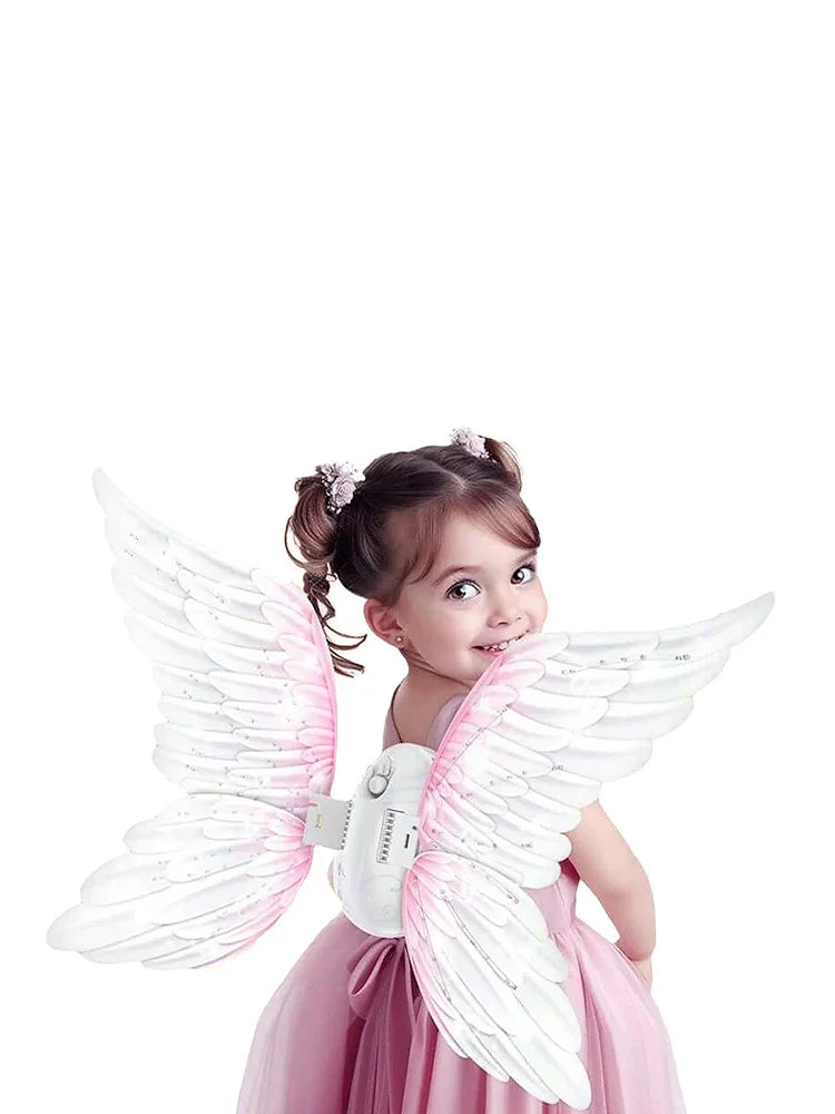Musical Lightup Moving Butterfly Fairy Wings white