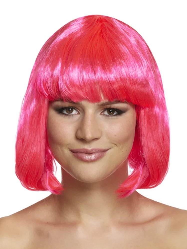 Neon Bob Wig - thefancydress.co.uk