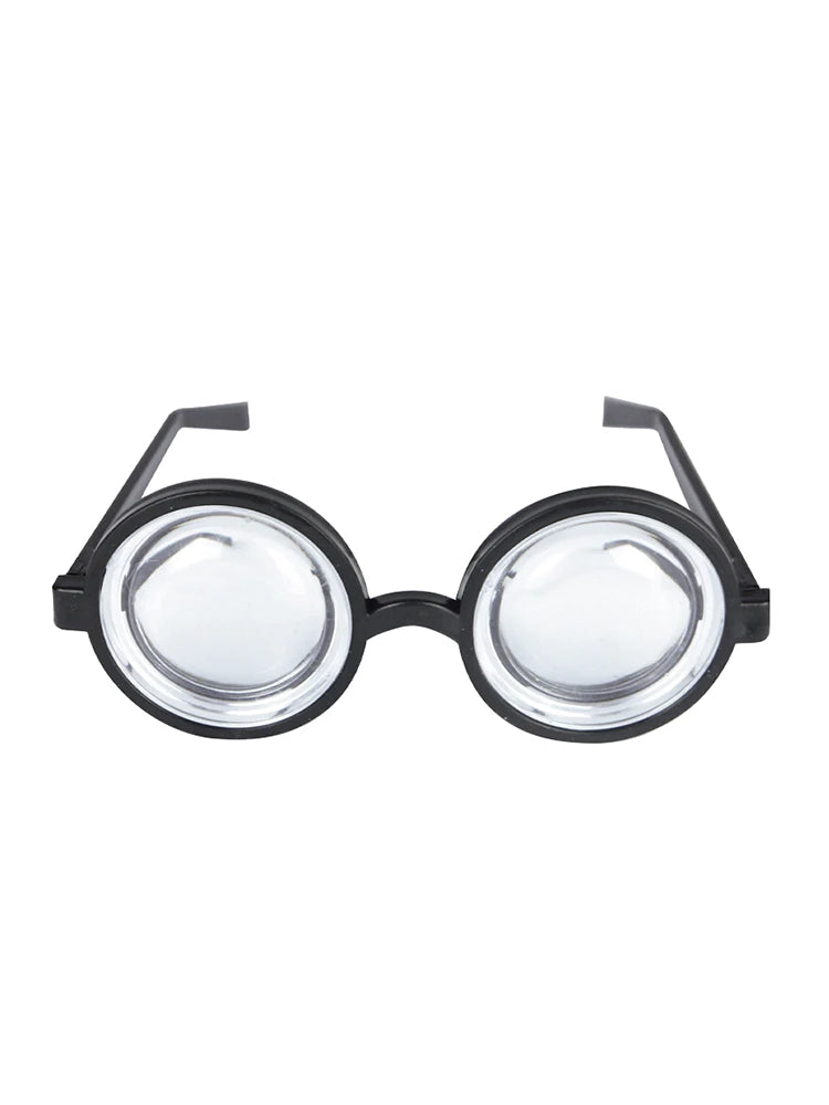 Nerd Glasses Round Thick Geek