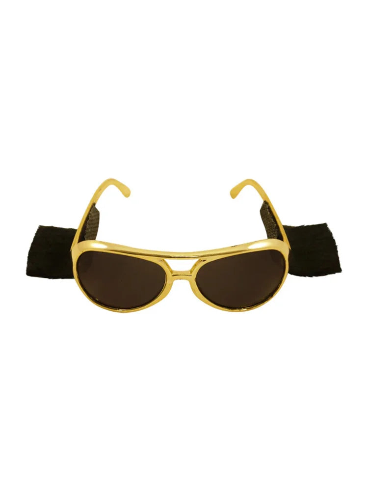 Novelty Glasses rock and gold