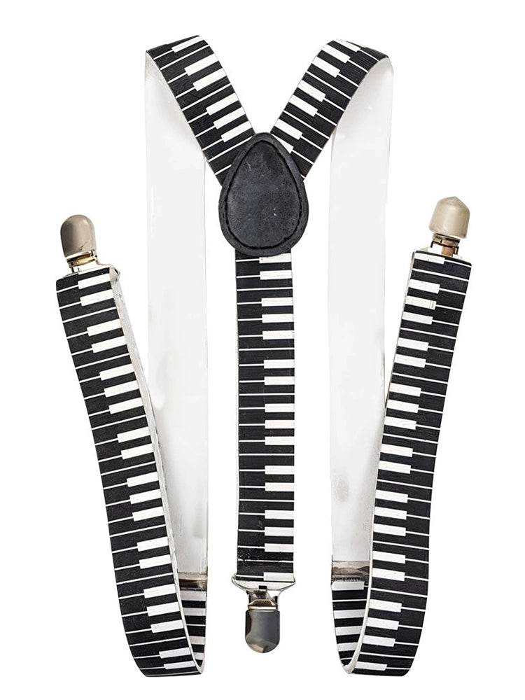 Piano Printed Braces (2.5 cm) - thefancydress.co.uk