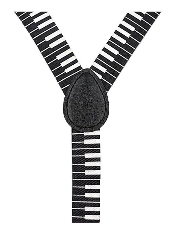 Piano Printed Braces (2.5 cm) - thefancydress.co.uk