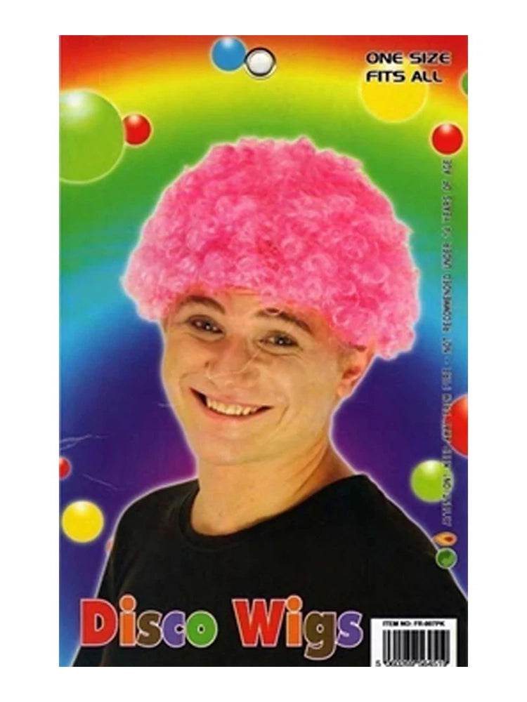 Pink Afro Wig - thefancydress.co.uk