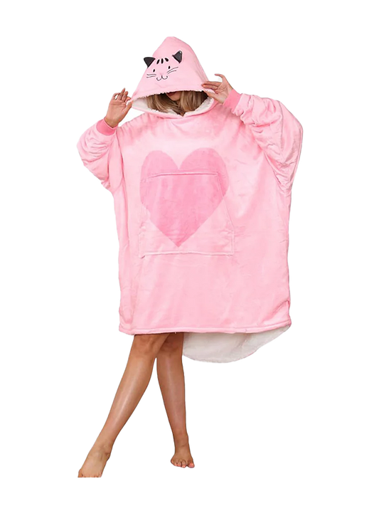 Pink Cat Hoodie