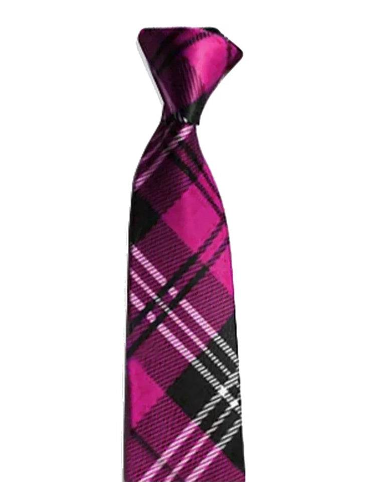 Pink Tartan Neck Tie