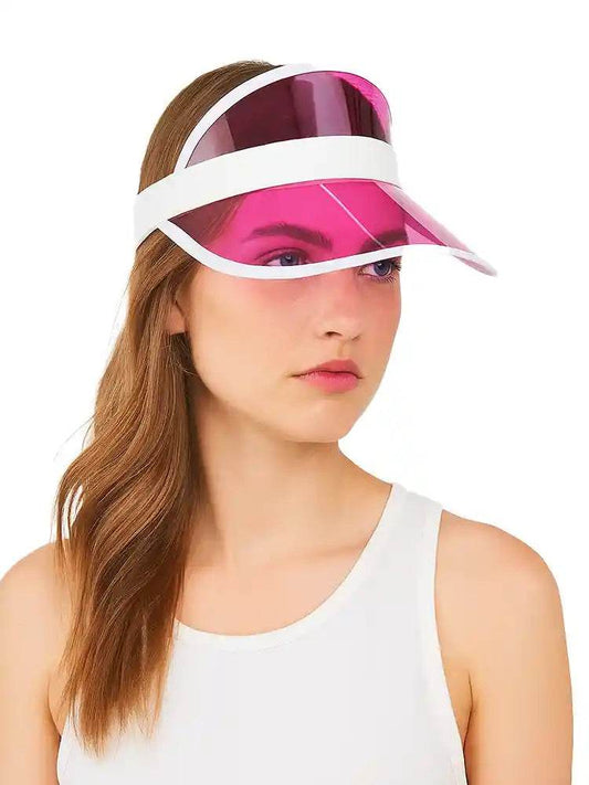 Pink Poker Visor Hat - thefancydress.co.uk