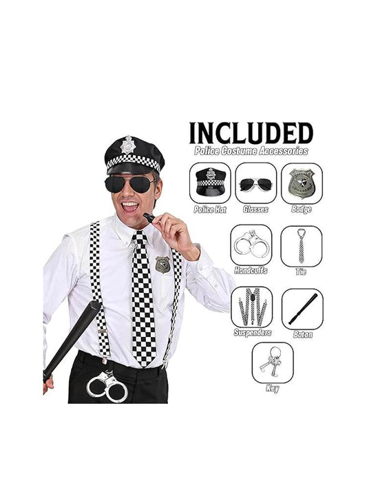 7-Piece Police Kit Set - thefancydress.co.uk