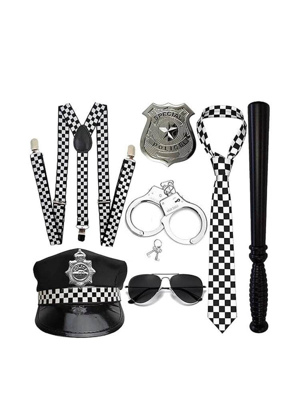 7-Piece Police Kit Set - thefancydress.co.uk