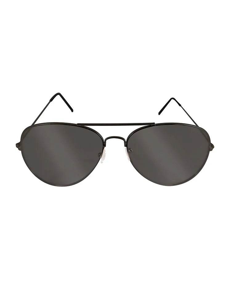 Unisex Metal Frame Aviator Fashion Glasses - thefancydress.co.uk