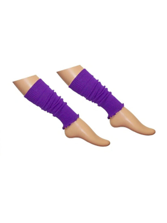 Girls Neon Legwarmers purple