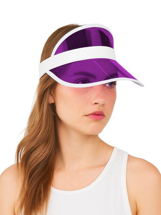 Purple Poker Visor Hat - thefancydress.co.uk