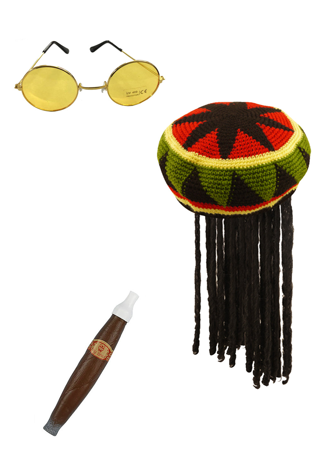 Bob Marley Rasta Beach Costume Set