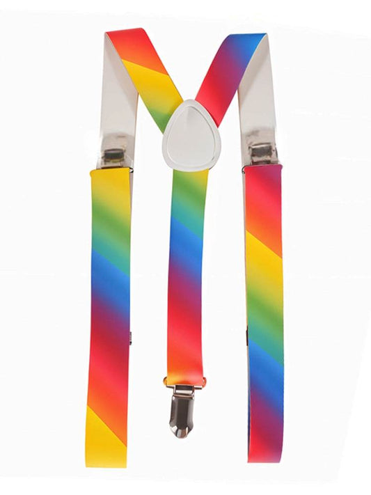 Rainbow Braces 2 Cm - thefancydress.co.uk
