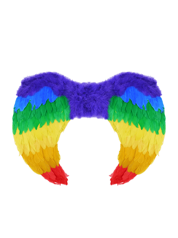 Unisex Rainbow Foldable Angel Feather Wings