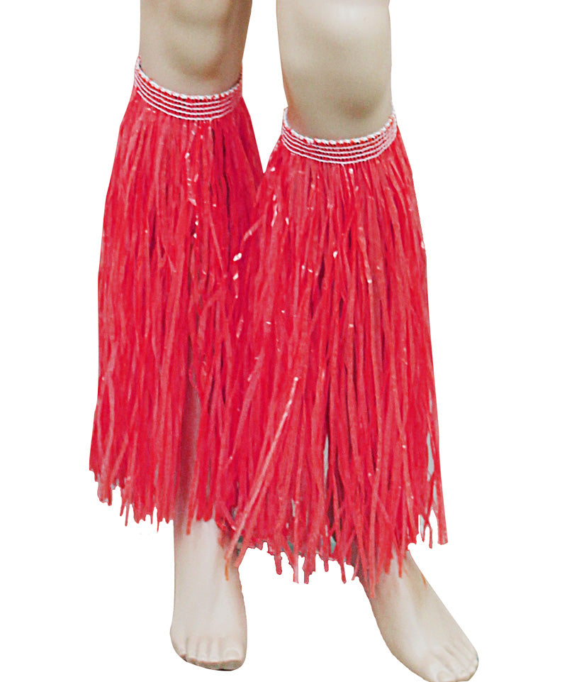 Hawaiian Hula Straw Leg Cuffs