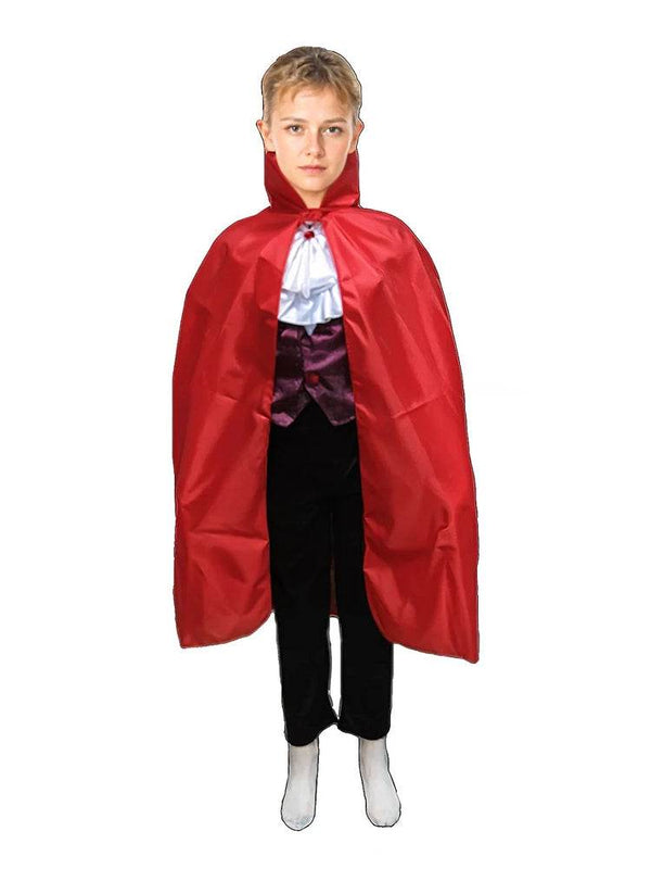Red Halloween Children's Cape Costume (34 Inches) - thefancydress.co.uk