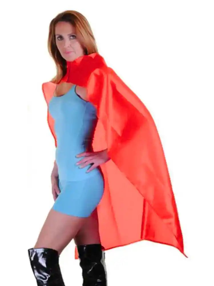 Womens Deluxe Satin Superhero Capes