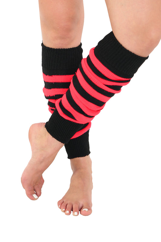  Crazy Chick Adult Stripe Legwarmers 