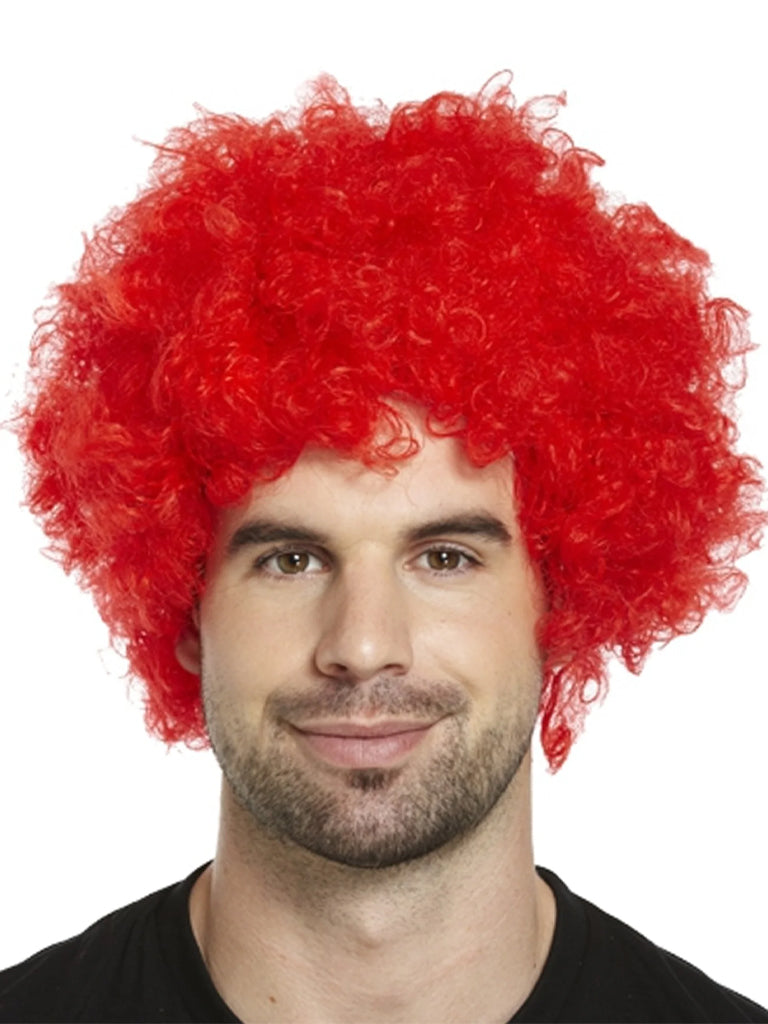 Red Clown Afro Wig