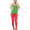 Red Full Length Cotton Legging
