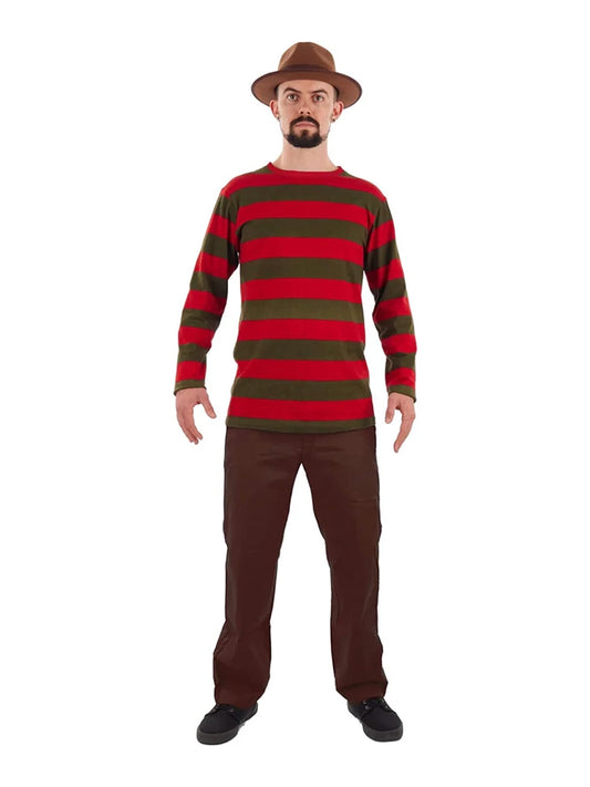 3-Piece Men's Red and Green Knitted Jumper Set