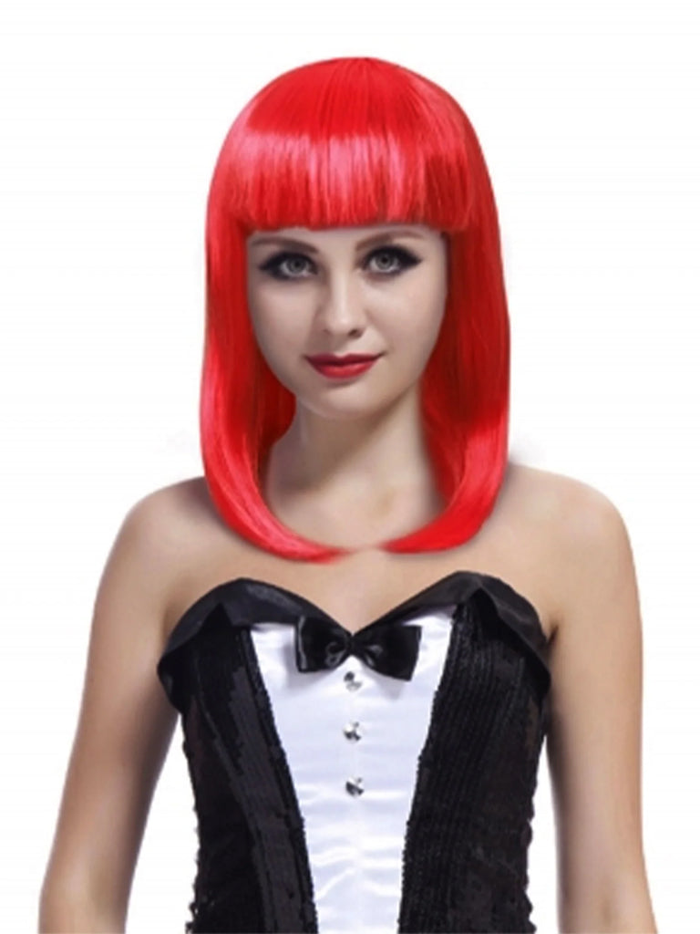 Red Long Bob Wig
