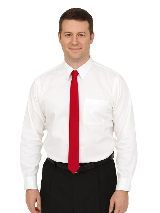 Red Satin Plain Neck Ties