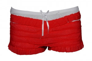 Red White Ruffle Knickers