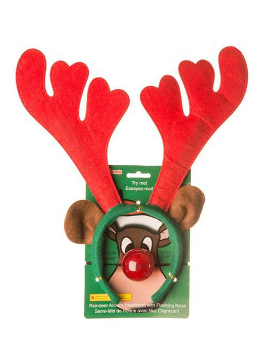 Reindeer Antlers Nose - thefancydress.co.uk