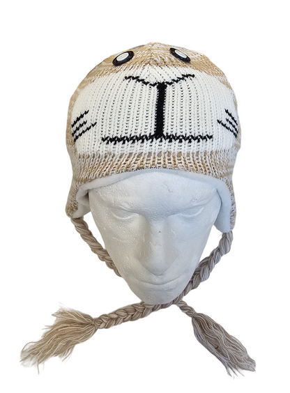 Adult Animal Face Knitted Winter Hat