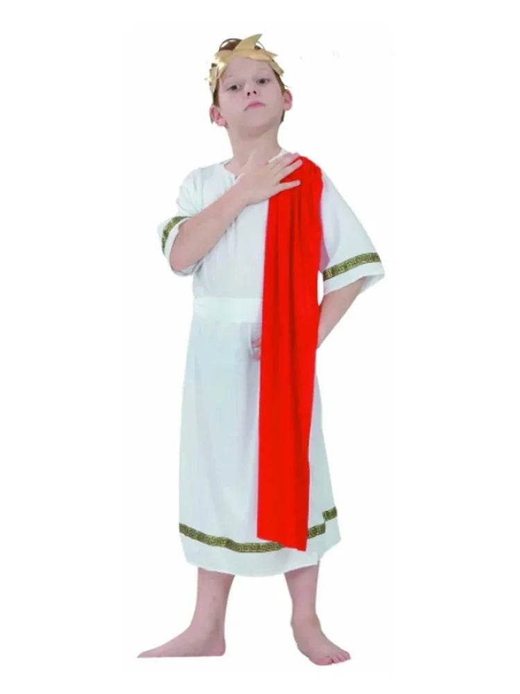 Child Roman Emperor Costume Greek Toga - thefancydress.co.uk