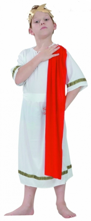 Child Roman Emperor Costume Greek Toga