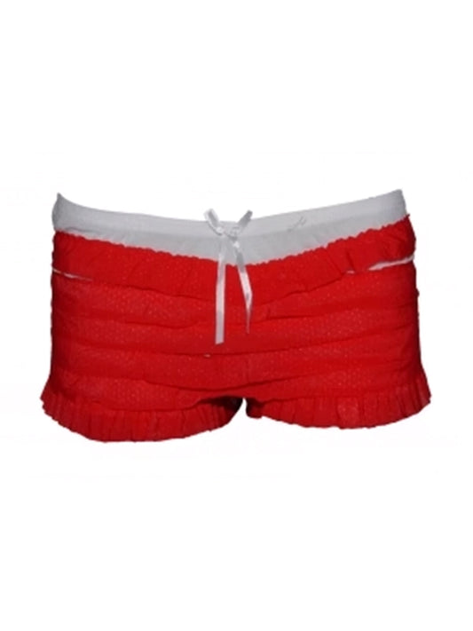 Ruffle Knickers red white