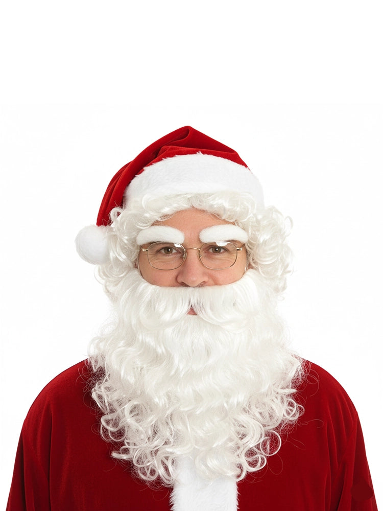 Santa Wig with Beard & Eyebrows