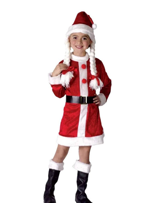 Santa's Helper Girl Costume - thefancydress.co.uk