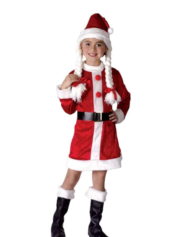 Santa's Helper Girl Costume - thefancydress.co.uk