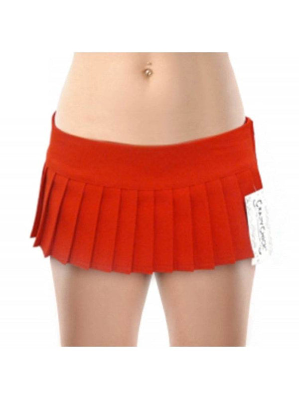 Sexy Adult Plain Mini Pleated School Girl Skirt - thefancydress.co.uk