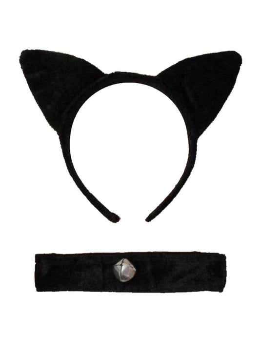 Sexy Cat Headband With Collar - thefancydress.co.uk