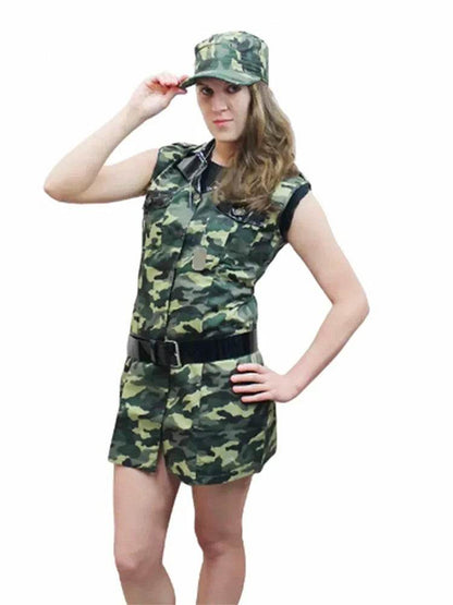 Sexy Women Camouflage Costume Set - thefancydress.co.uk