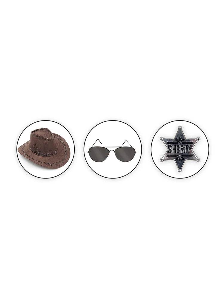 Sheriff Rick Halloween Costume Set - thefancydress.co.uk