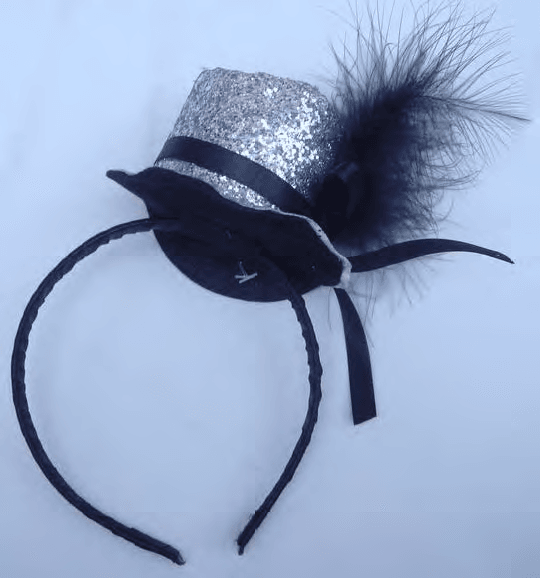 Fascinator Hat With Alice Band - thefancydress.co.uk