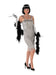 Ladies' 20's Silver Flapper Fancy Dress Costume