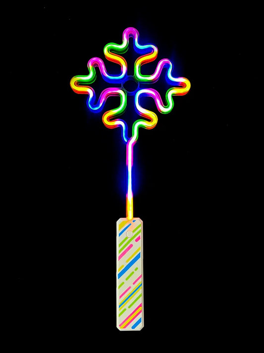 Snowflake Shape Light Up Wand (multicolour light)