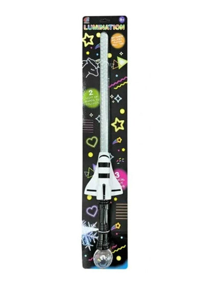 Spaceship Shape Light Up Sword - thefancydress.co.uk
